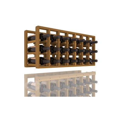 InstaCellar - 7 Column Standard Extender Rack in Premium Redwood Oak stained without WineSafe™ Satin Sealant