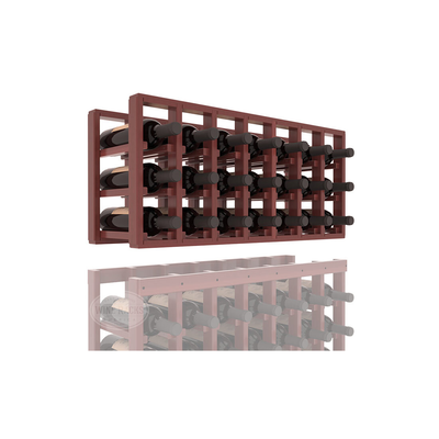 InstaCellar - 7 Column Standard Extender Rack in Premium Redwood Cherry stained with WineSafe™ Satin Sealant