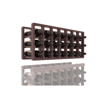 InstaCellar - 7 Column Standard Extender Rack in Premium Redwood Walnut stained with WineSafe™ Satin Sealant