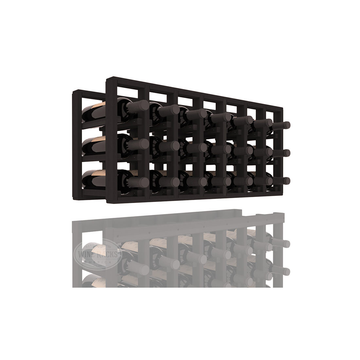 InstaCellar - 7 Column Standard Extender Rack in Premium Redwood Black stained without WineSafe™ Satin Sealant