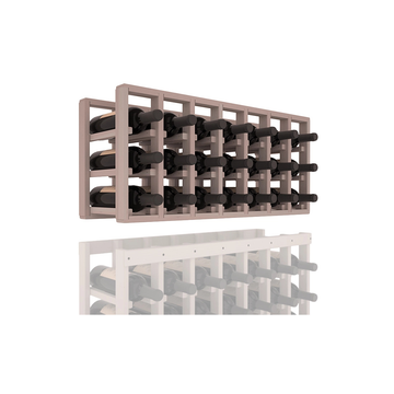 InstaCellar - 7 Column Standard Extender Rack in Premium Redwood Greywash stained without WineSafe™ Satin Sealant