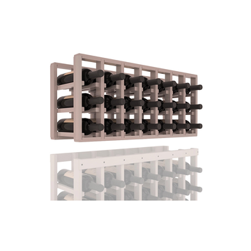 InstaCellar - 7 Column Standard Extender Rack in Premium Redwood Greywash stained with WineSafe™ Satin Sealant