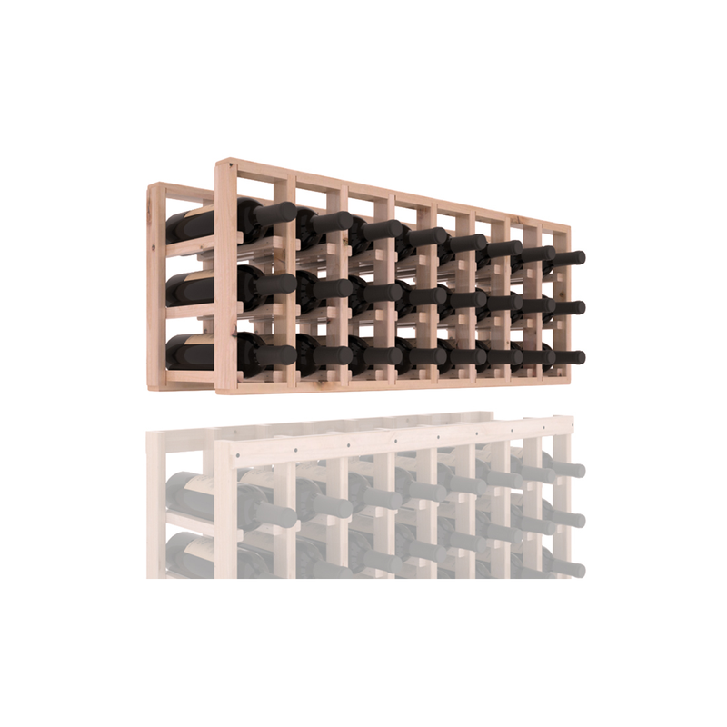 InstaCellar - 8 Column Standard Extender Rack in Knotty Alder Unstained with WineSafe™ Satin Sealant