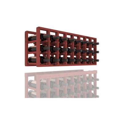 InstaCellar - 8 Column Standard Extender Rack in Knotty Alder Cherry stained without WineSafe™ Satin Sealant