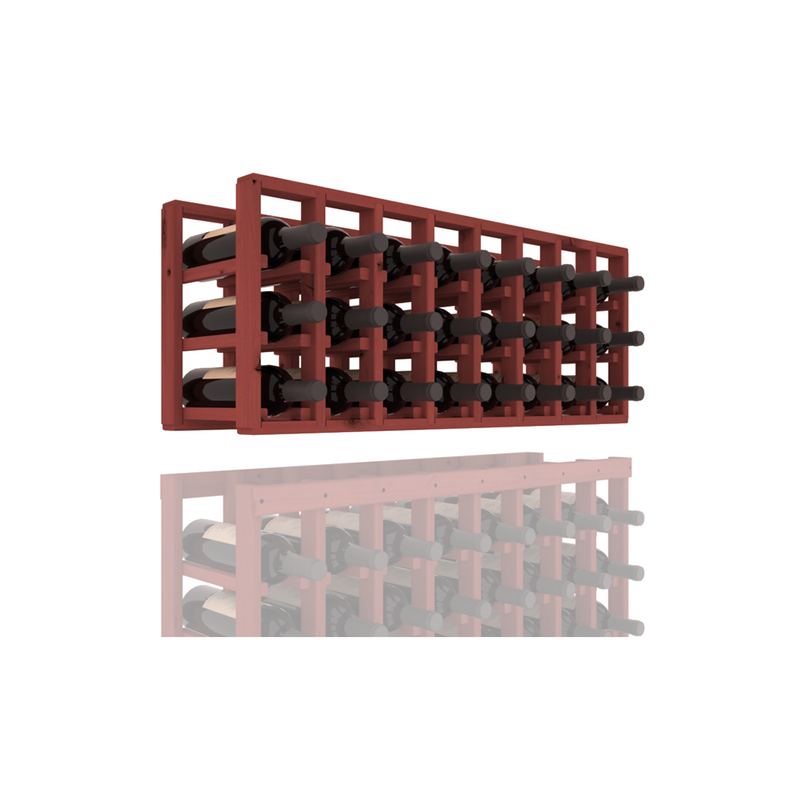 InstaCellar - 8 Column Standard Extender Rack in Knotty Alder Cherry stained without WineSafe™ Satin Sealant