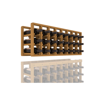 InstaCellar - 8 Column Standard Extender Rack in Grand Mahogany Oak stained without WineSafe™ Satin Sealant