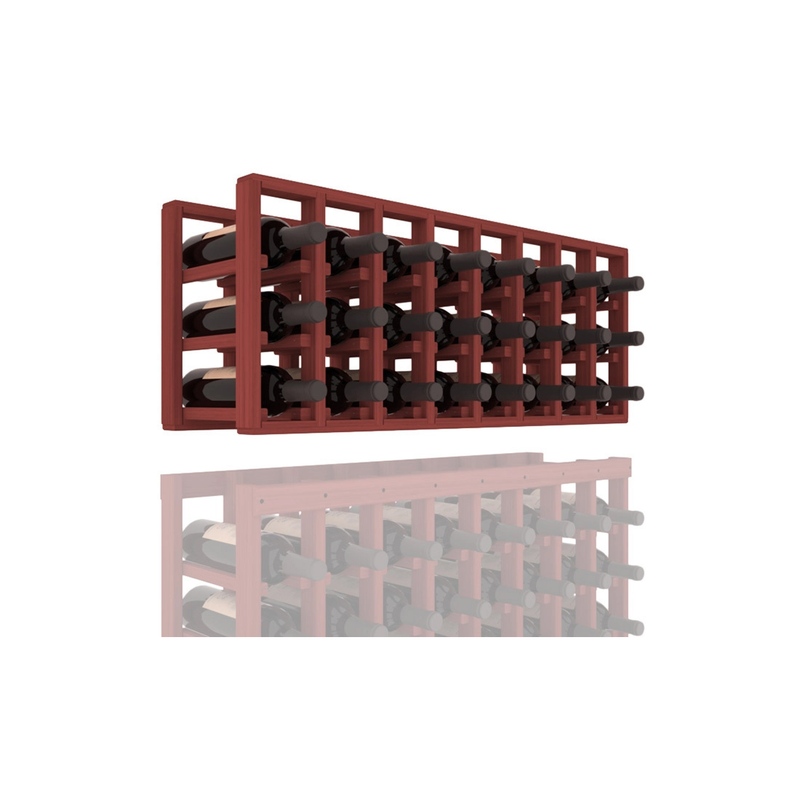 InstaCellar - 8 Column Standard Extender Rack in Grand Mahogany Cherry stained without WineSafe™ Satin Sealant