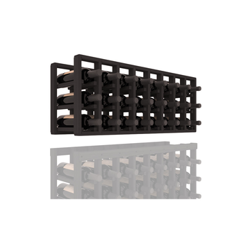 InstaCellar - 8 Column Standard Extender Rack in Grand Mahogany Black stained without WineSafe™ Satin Sealant