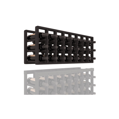 InstaCellar - 8 Column Standard Extender Rack in Grand Mahogany Black stained without WineSafe™ Satin Sealant