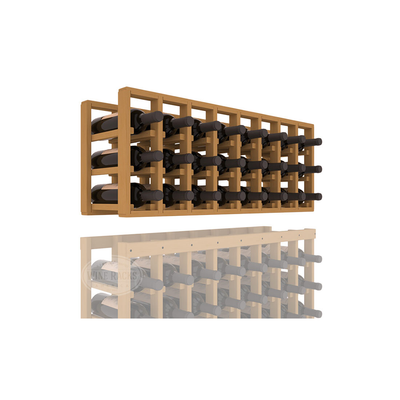 InstaCellar - 8 Column Standard Extender Rack in Ponderosa Pine Oak stained without WineSafe™ Satin Sealant
