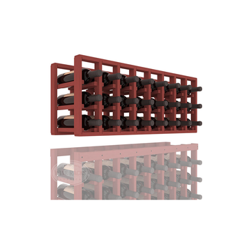 InstaCellar - 8 Column Standard Extender Rack in Ponderosa Pine Cherry stained without WineSafe™ Satin Sealant