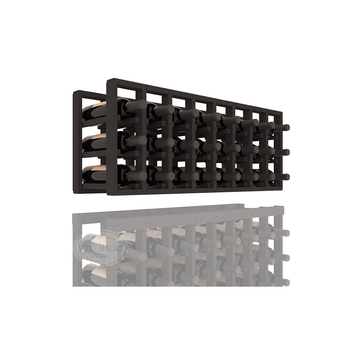 InstaCellar - 8 Column Standard Extender Rack in Ponderosa Pine Black stained without WineSafe™ Satin Sealant