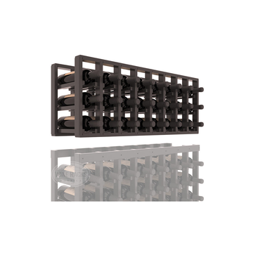 InstaCellar - 8 Column Standard Extender Rack in Ponderosa Pine Black stained with WineSafe™ Satin Sealant