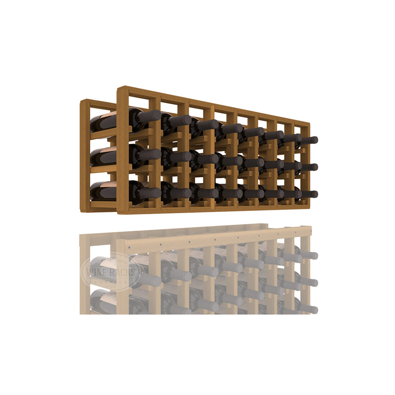 InstaCellar - 8 Column Standard Extender Rack in Premium Redwood Oak stained without WineSafe™ Satin Sealant