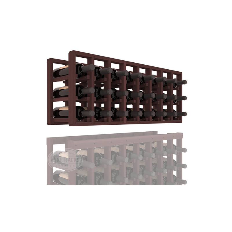 InstaCellar - 8 Column Standard Extender Rack in Premium Redwood Walnut stained without WineSafe™ Satin Sealant