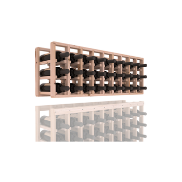 InstaCellar - 9 Column Standard Extender Rack in Knotty Alder Unstained without WineSafe™ Satin Sealant