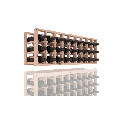 InstaCellar - 9 Column Standard Extender Rack in Knotty Alder Unstained without WineSafe™ Satin Sealant