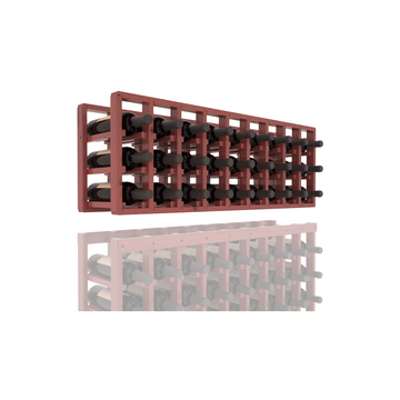 InstaCellar - 9 Column Standard Extender Rack in Knotty Alder Cherry stained with WineSafe™ Satin Sealant