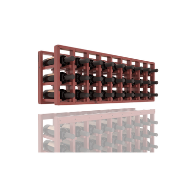 InstaCellar - 9 Column Standard Extender Rack in Knotty Alder Cherry stained with WineSafe™ Satin Sealant