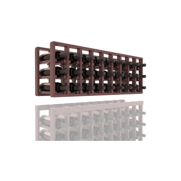 InstaCellar - 9 Column Standard Extender Rack in Knotty Alder Walnut stained with WineSafe™ Satin Sealant