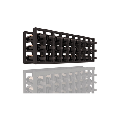 InstaCellar - 9 Column Standard Extender Rack in Grand Mahogany Black stained without WineSafe™ Satin Sealant