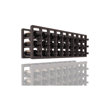 InstaCellar - 9 Column Standard Extender Rack in Grand Mahogany Black stained with WineSafe™ Satin Sealant