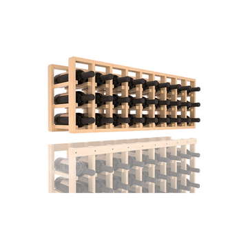 InstaCellar - 9 Column Standard Extender Rack in Ponderosa Pine Unstained with WineSafe™ Satin Sealant