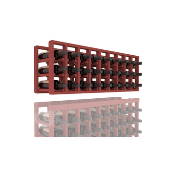 InstaCellar - 9 Column Standard Extender Rack in Ponderosa Pine Cherry stained without WineSafe™ Satin Sealant