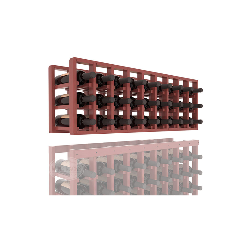 InstaCellar - 9 Column Standard Extender Rack in Ponderosa Pine Cherry stained with WineSafe™ Satin Sealant