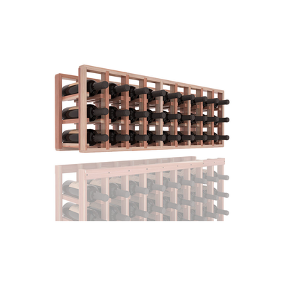 InstaCellar - 9 Column Standard Extender Rack in Premium Redwood Unstained with WineSafe™ Satin Sealant