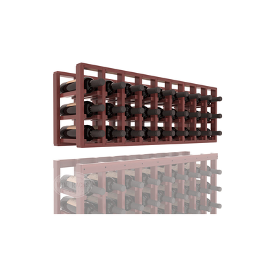 InstaCellar - 9 Column Standard Extender Rack in Premium Redwood Cherry stained with WineSafe™ Satin Sealant