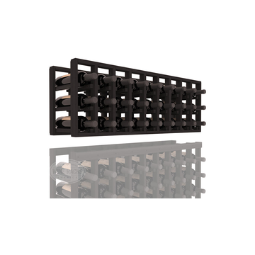 InstaCellar - 9 Column Standard Extender Rack in Premium Redwood Black stained without WineSafe™ Satin Sealant