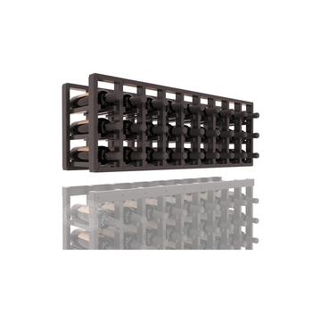InstaCellar - 9 Column Standard Extender Rack in Premium Redwood Black stained with WineSafe™ Satin Sealant