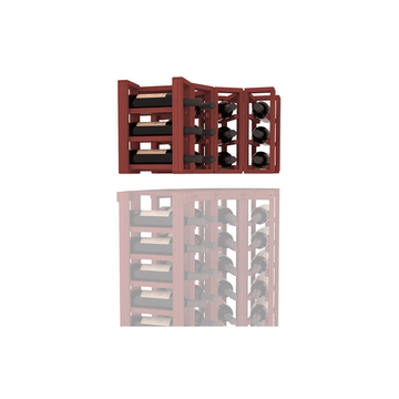 InstaCellar - 4 Column Corner Extender Rack in Grand Mahogany Cherry stained without WineSafe™ Satin Sealant