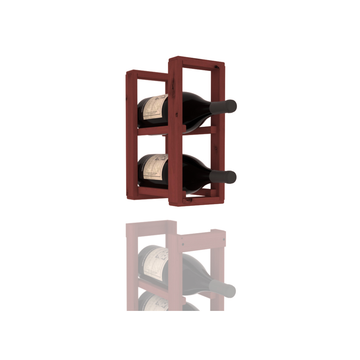 InstaCellar - 1 Column Magnum Extender Rack in Knotty Alder Cherry stained without WineSafe™ Satin Sealant