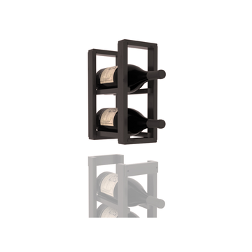 InstaCellar - 1 Column Magnum Extender Rack in Knotty Alder Black stained with WineSafe™ Satin Sealant