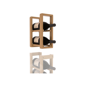 InstaCellar - 1 Column Magnum Extender Rack in Ponderosa Pine Oak stained with WineSafe™ Satin Sealant