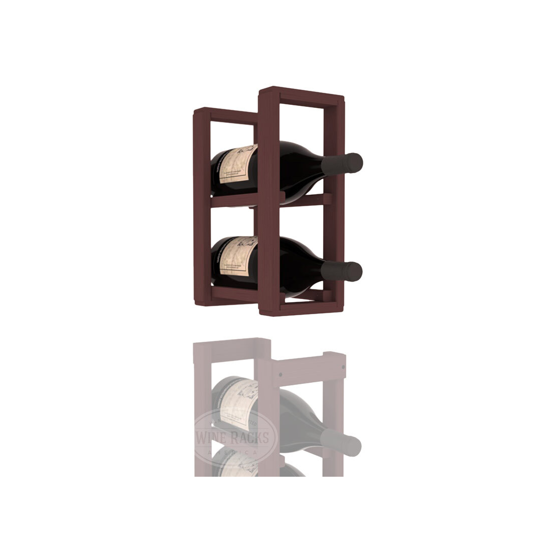 InstaCellar - 1 Column Magnum Extender Rack in Ponderosa Pine Walnut stained without WineSafe™ Satin Sealant