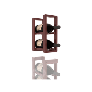 InstaCellar - 1 Column Magnum Extender Rack in Premium Redwood Cherry stained with WineSafe™ Satin Sealant