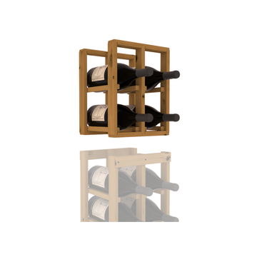 InstaCellar - 2 Column Magnum Extender Rack in Knotty Alder Oak stained without WineSafe™ Satin Sealant