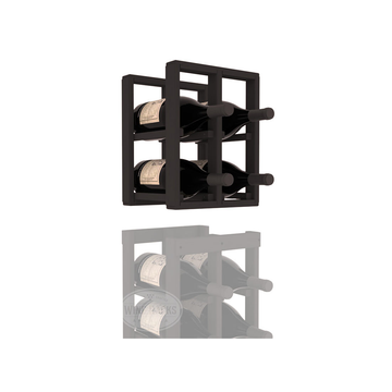 InstaCellar - 2 Column Magnum Extender Rack in Ponderosa Pine Black stained without WineSafe™ Satin Sealant