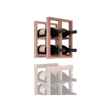InstaCellar - 2 Column Magnum Extender Rack in Premium Redwood Unstained with WineSafe™ Satin Sealant