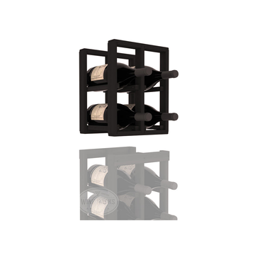 InstaCellar - 2 Column Magnum Extender Rack in Premium Redwood Black stained without WineSafe™ Satin Sealant