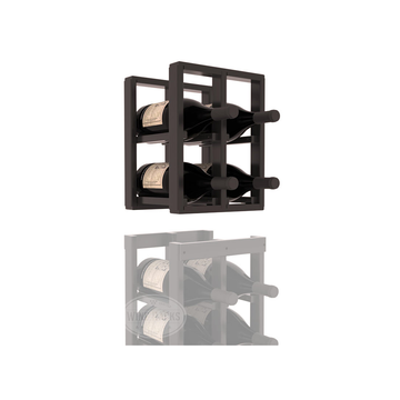 InstaCellar - 2 Column Magnum Extender Rack in Premium Redwood Black stained with WineSafe™ Satin Sealant