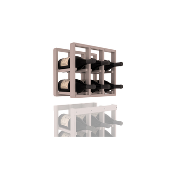 InstaCellar - 3 Column Magnum Extender Rack in Grand Mahogany Greywash stained with WineSafe™ Satin Sealant