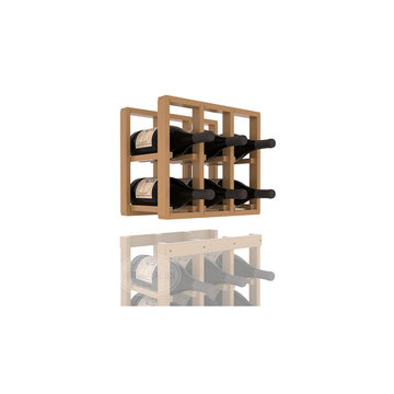 InstaCellar - 3 Column Magnum Extender Rack in Ponderosa Pine Oak stained with WineSafe™ Satin Sealant