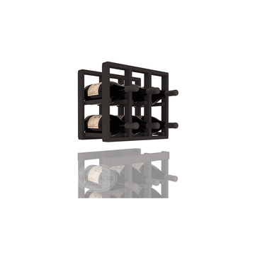 InstaCellar - 3 Column Magnum Extender Rack in Ponderosa Pine Black stained without WineSafe™ Satin Sealant