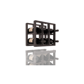 InstaCellar - 3 Column Magnum Extender Rack in Ponderosa Pine Black stained with WineSafe™ Satin Sealant