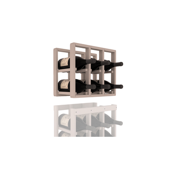 InstaCellar - 3 Column Magnum Extender Rack in Ponderosa Pine Greywash stained without WineSafe™ Satin Sealant