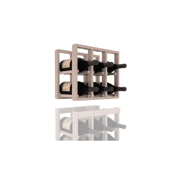 InstaCellar - 3 Column Magnum Extender Rack in Ponderosa Pine Greywash stained with WineSafe™ Satin Sealant